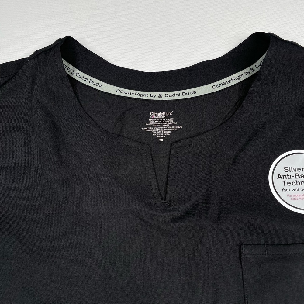 Cuddl Duds Scrub Top Climate Right
Medical Hospital Nurse Esthetician 3X New - Picture 8 of 14